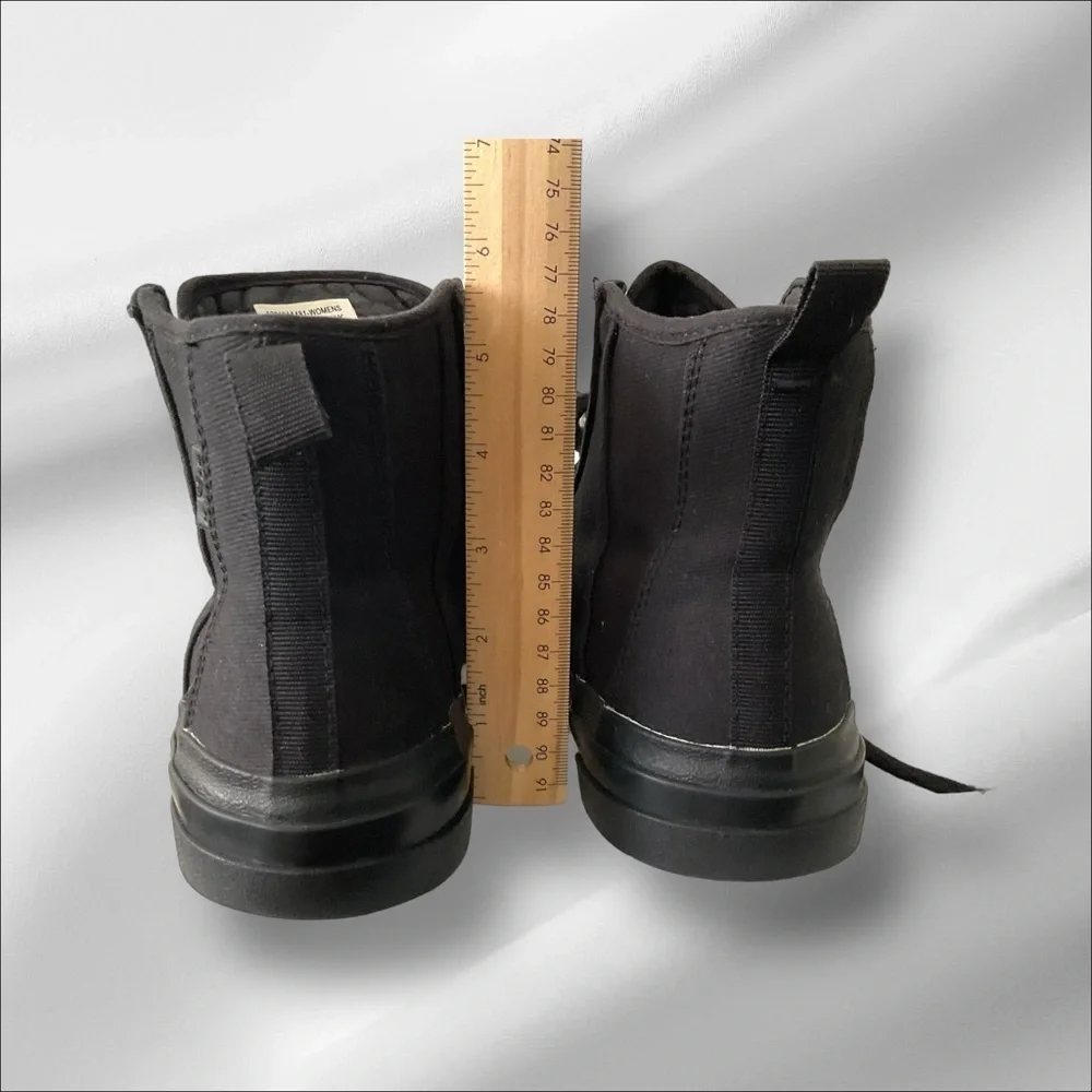 Levi Strauss Canvas Black Hightop Sneaker 6 Women Olivia‎ Casual Streetwear